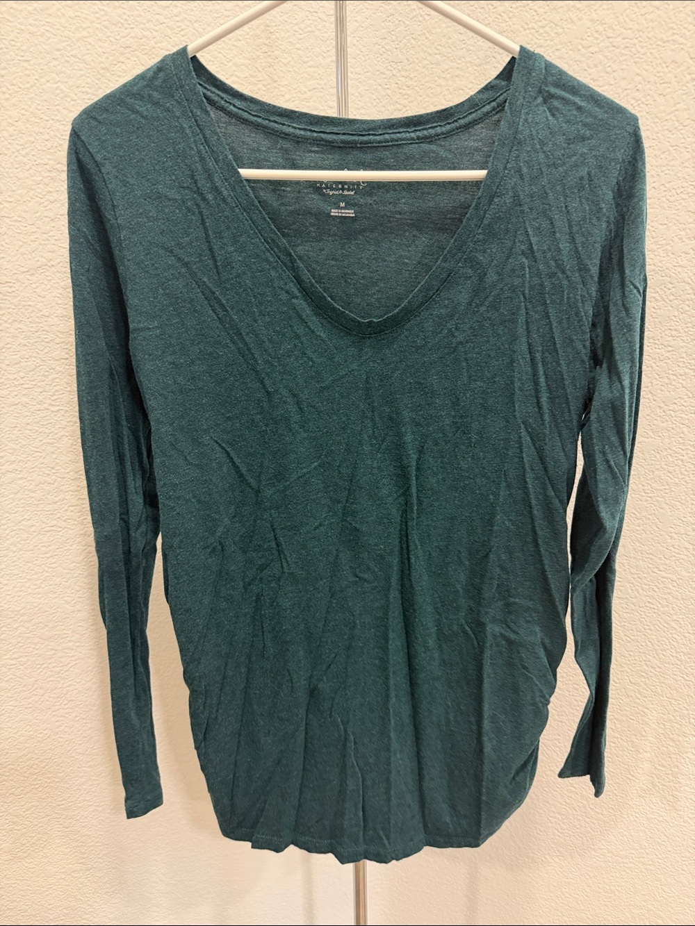Ingrid & Isabel Deep Teal V-Neck Long Sleeve Tee